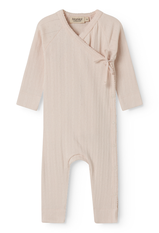 MarMar Copenhagen - Wikkelromper Rula Modal Pointelle (Misty Pink)
