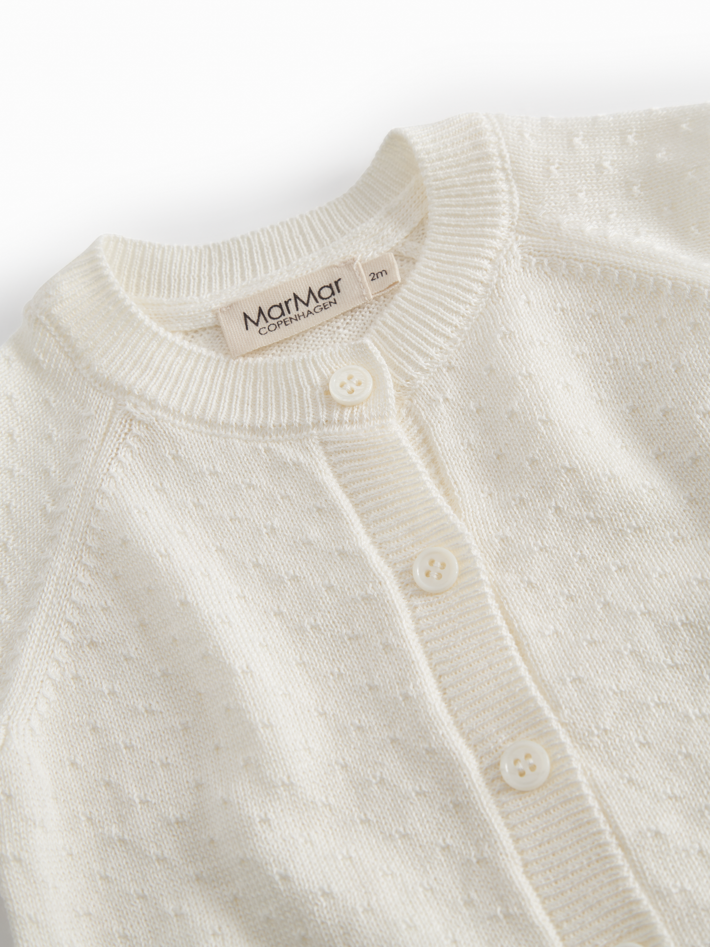 MarMar Copenhagen - Taki Knit Cardigan Vest Gentle White