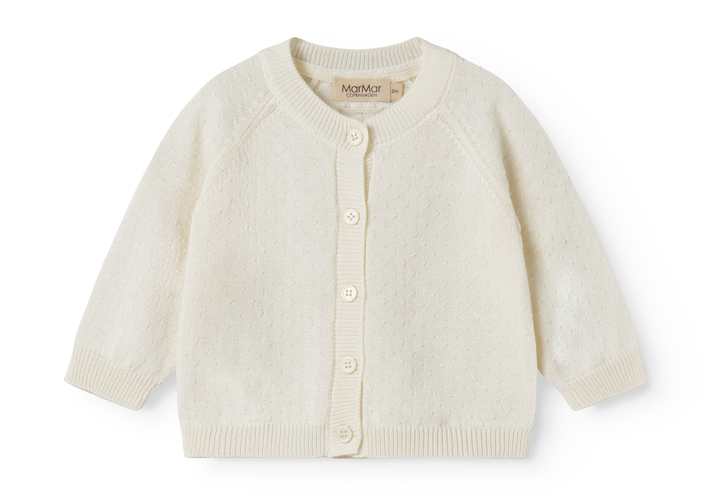 MarMar Copenhagen - Taki Knit Cardigan Vest Gentle White