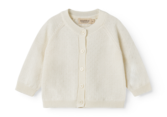 MarMar Copenhagen - Taki Knit Cardigan Vest Gentle White