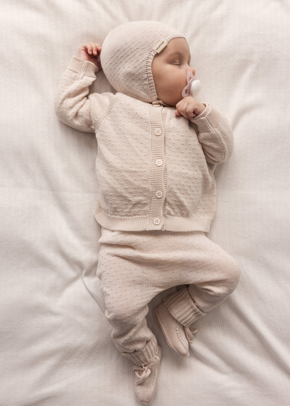 MarMar Copenhagen - Abootie Slofjes Misty Pink | Modal Mix Mini Dots