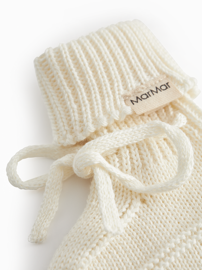 MarMar Copenhagen - Abootie Slofjes Gentle White | Modal Mix Mini Dots