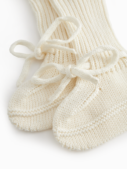 MarMar Copenhagen - Abootie Slofjes Gentle White | Modal Mix Mini Dots