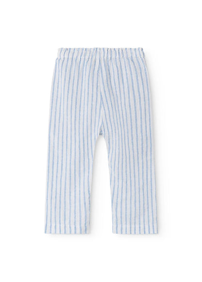 MarMar Copenhagen - Baby Panu Broek Surf Blue Stripe