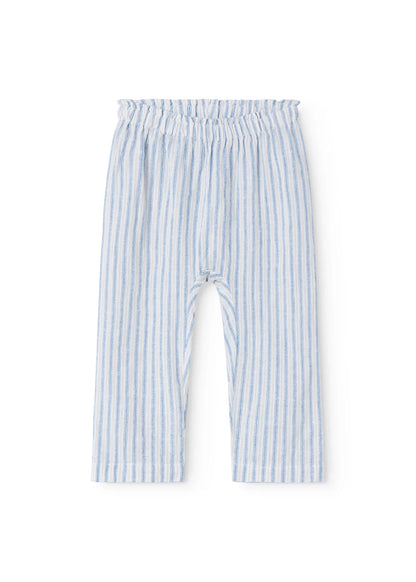 MarMar Copenhagen - Baby Panu Broek Surf Blue Stripe