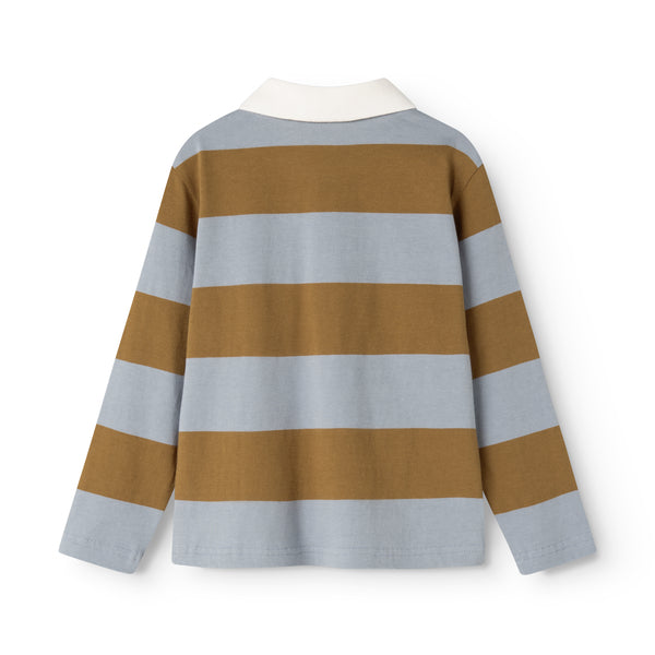 MarMar Copenhagen - Baby Trui Tad Polo LS | Monsoon Blue Stripe