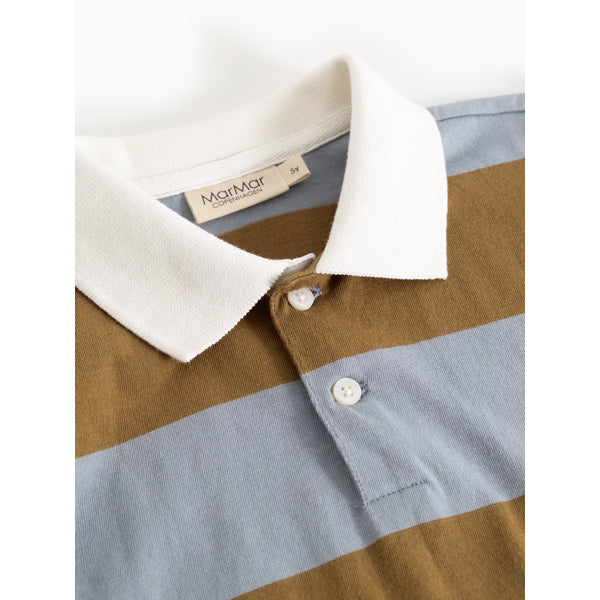 MarMar Copenhagen - Baby Trui Tad Polo LS | Monsoon Blue Stripe