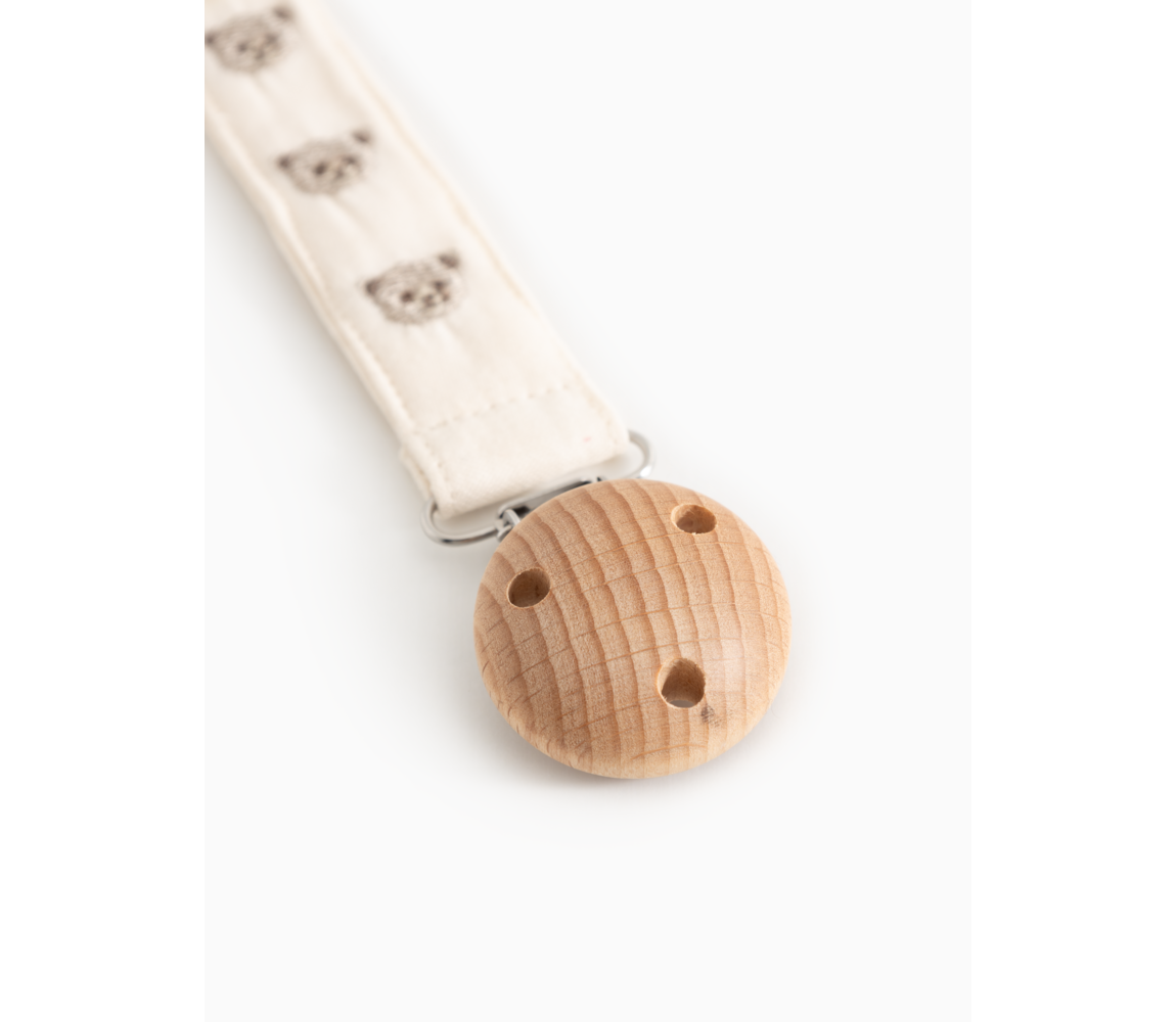 MarMar Copenhagen - Alo Embroidery Pacifier Clip Speenkord | Teddybears Emb.