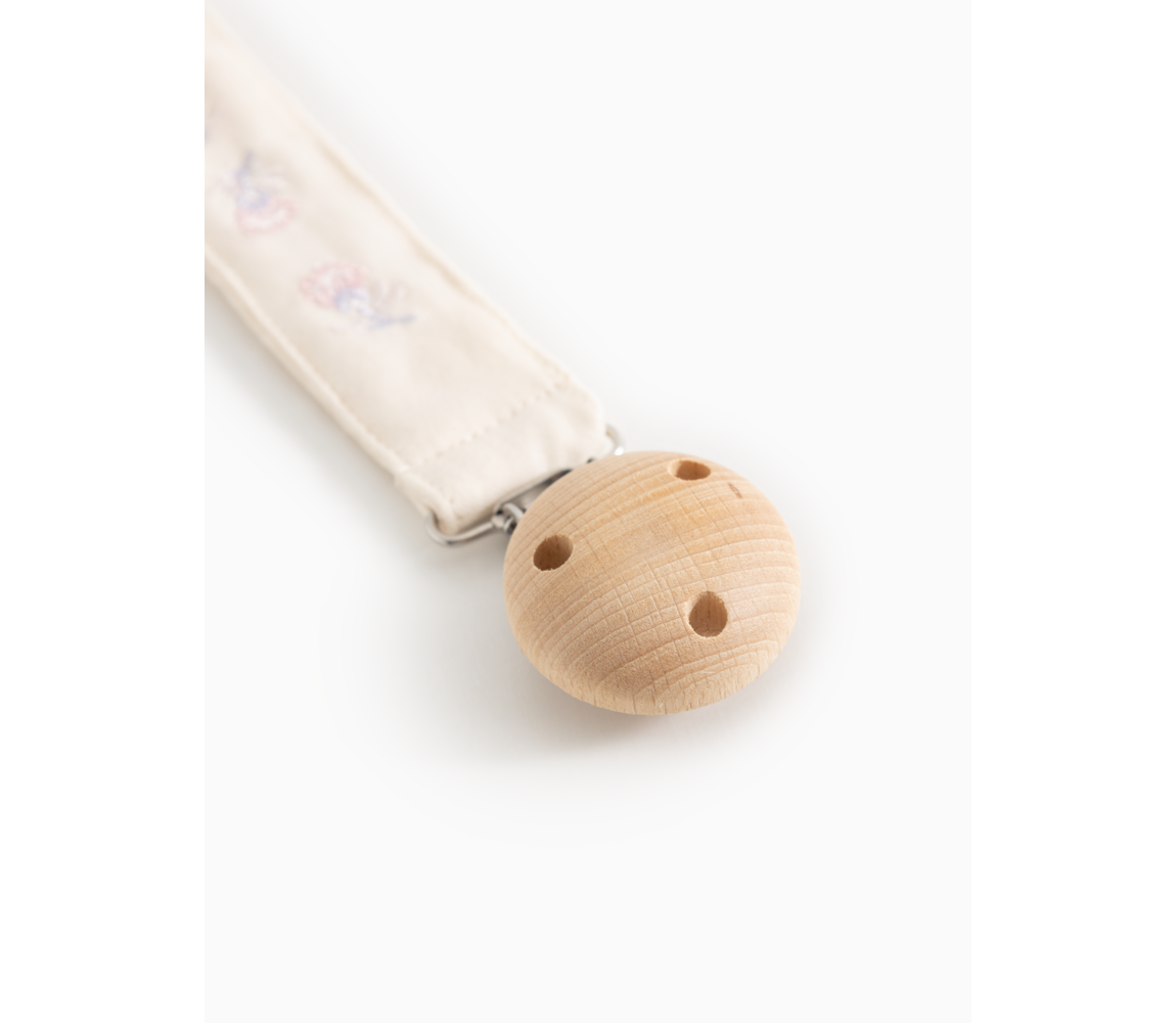 MarMar Copenhagen - Alo Embroidery Pacifier Clip Speenkord | Mini Bloom Emb.