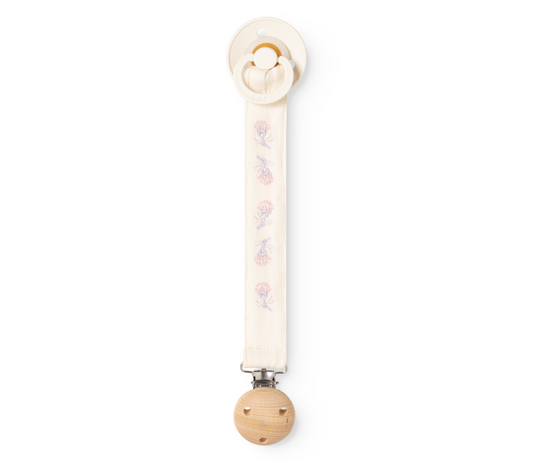 MarMar Copenhagen - Alo Embroidery Pacifier Clip Speenkord | Mini Bloom Emb.