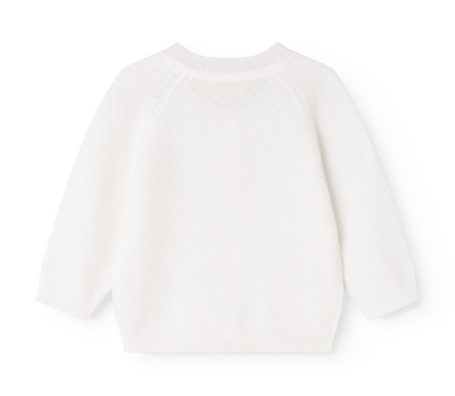 MarMar Copenhagen - Taki Knit Cardigan Vest | Gentle White AW26