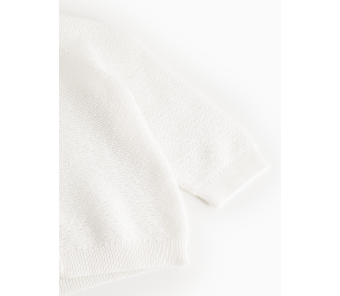 MarMar Copenhagen - Taki Knit Cardigan Vest | Gentle White AW26