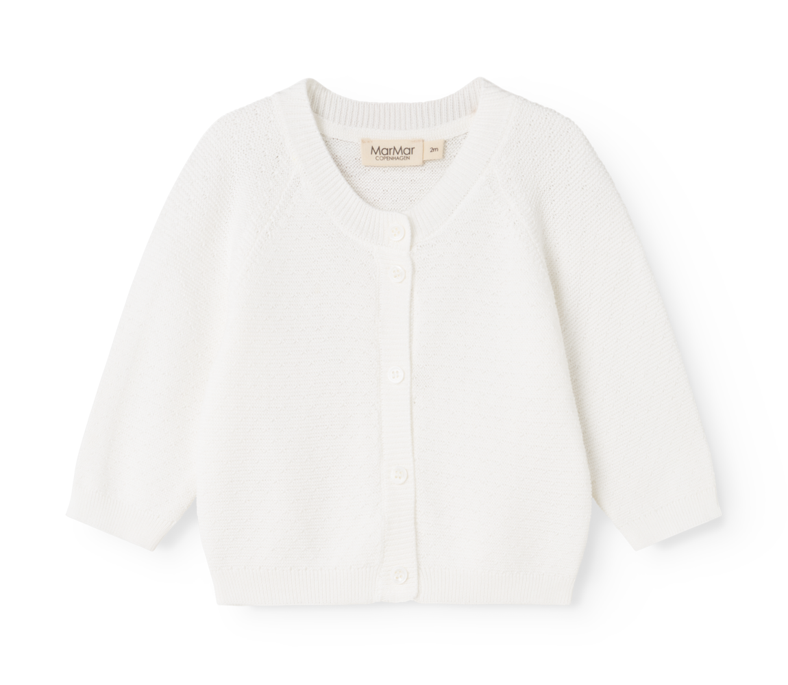 MarMar Copenhagen - Taki Knit Cardigan Vest | Gentle White AW26