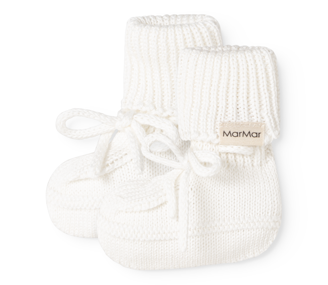 MarMar Copenhagen - Abootie Slofjes Gentle White | Modal Mix Mini Dots AW26