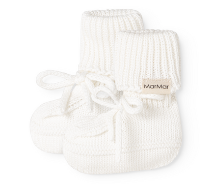 MarMar Copenhagen - Abootie Slofjes Gentle White | Modal Mix Mini Dots AW26