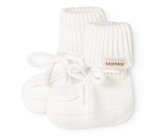 MarMar Copenhagen - Abootie Slofjes Gentle White | Modal Mix Mini Dots AW26