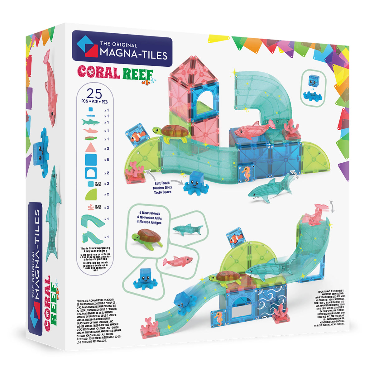 Magna-Tiles - Coral Reef | Magnetische Bouwset 25 Stuks