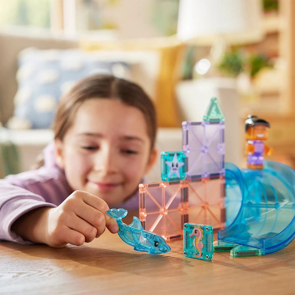 Magna-Tiles - Dolphin Bay | Magnetische Bouwset 13 Stuks