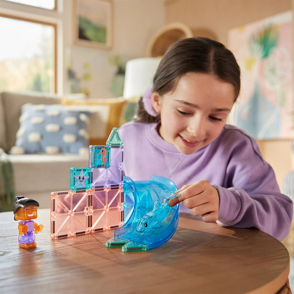 Magna-Tiles - Dolphin Bay | Magnetische Bouwset 13 Stuks