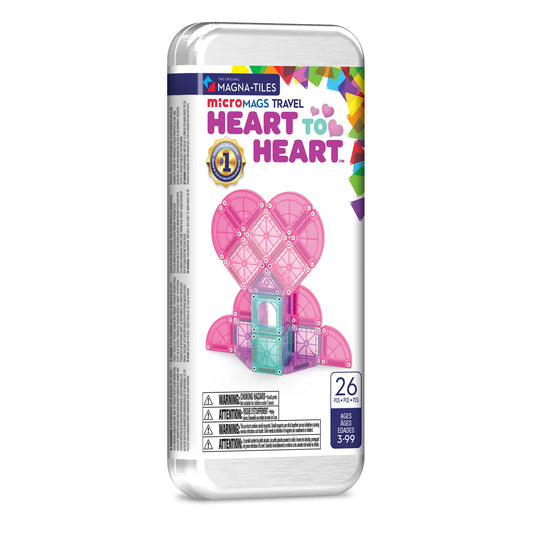 Magna-Tiles – microMAGS Heart to Heart 26-Piece Travel Set
