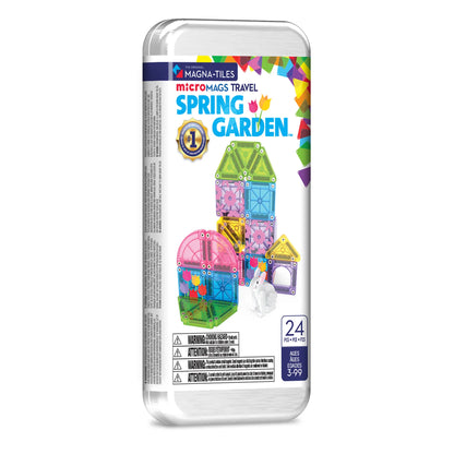 Magna-Tiles – microMAGS Spring Garden 24-Piece Travel Set