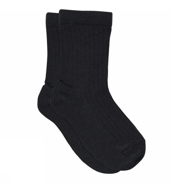 MP Denmark - Wool Rib Socks | Navy