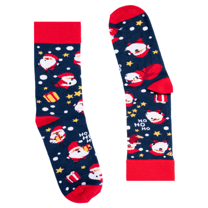 Kerstman Kinder/Volwassen sokken - kerstsokken voor de hele familie