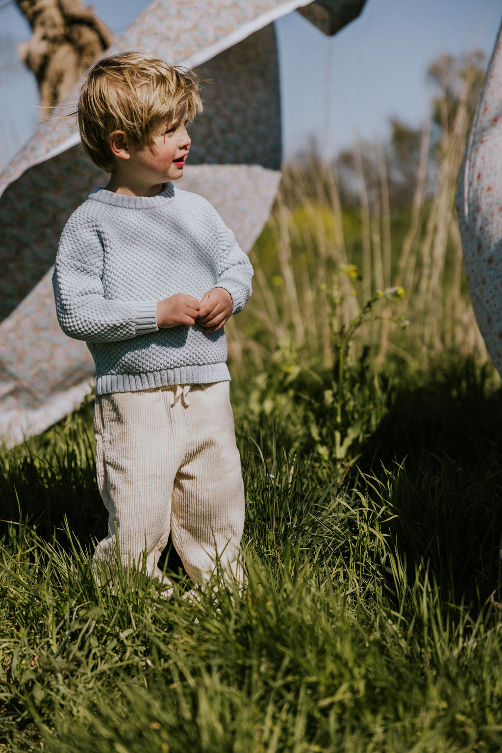 Yuki - Kyoto Knitted Sweater Baby Blue (PO)