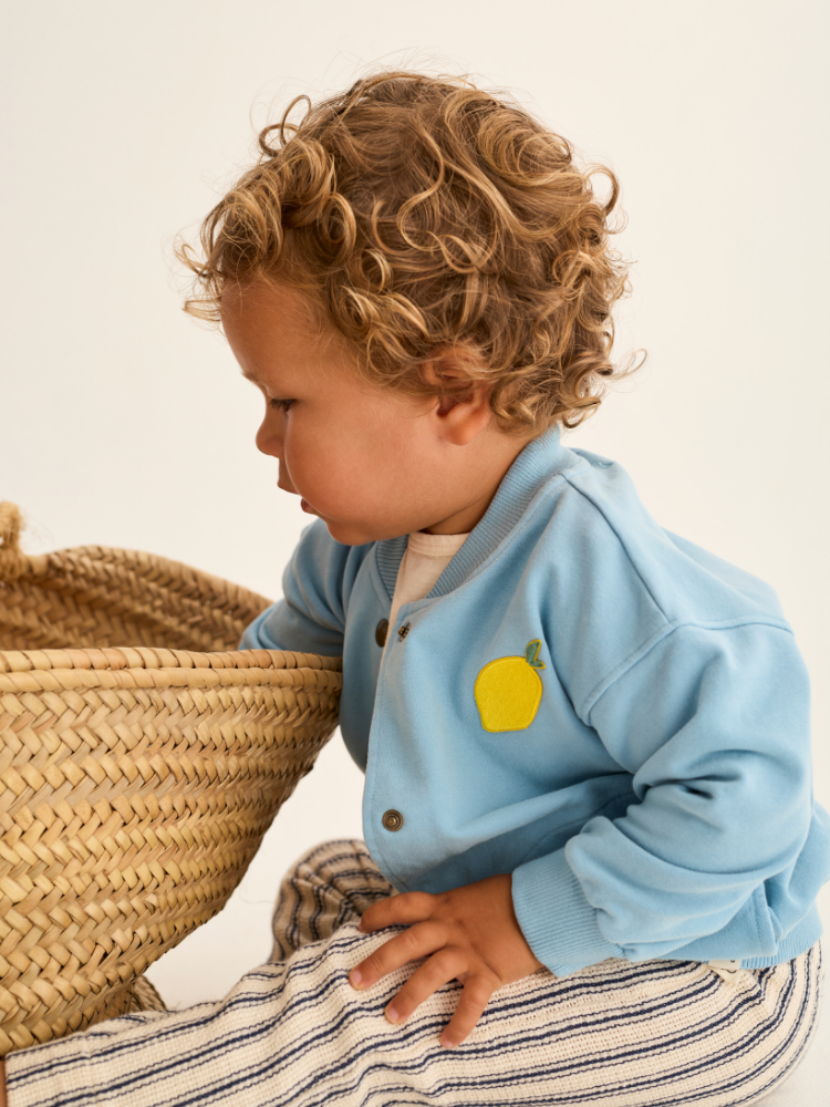 Cozmo - Berlin soft fleece baby jas blauw