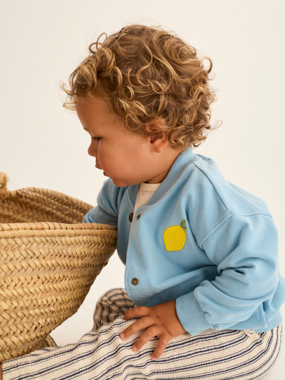 Cozmo - Berlin soft fleece baby jas blauw