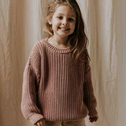 Yuki - Chunky Knitted Sweater Blush