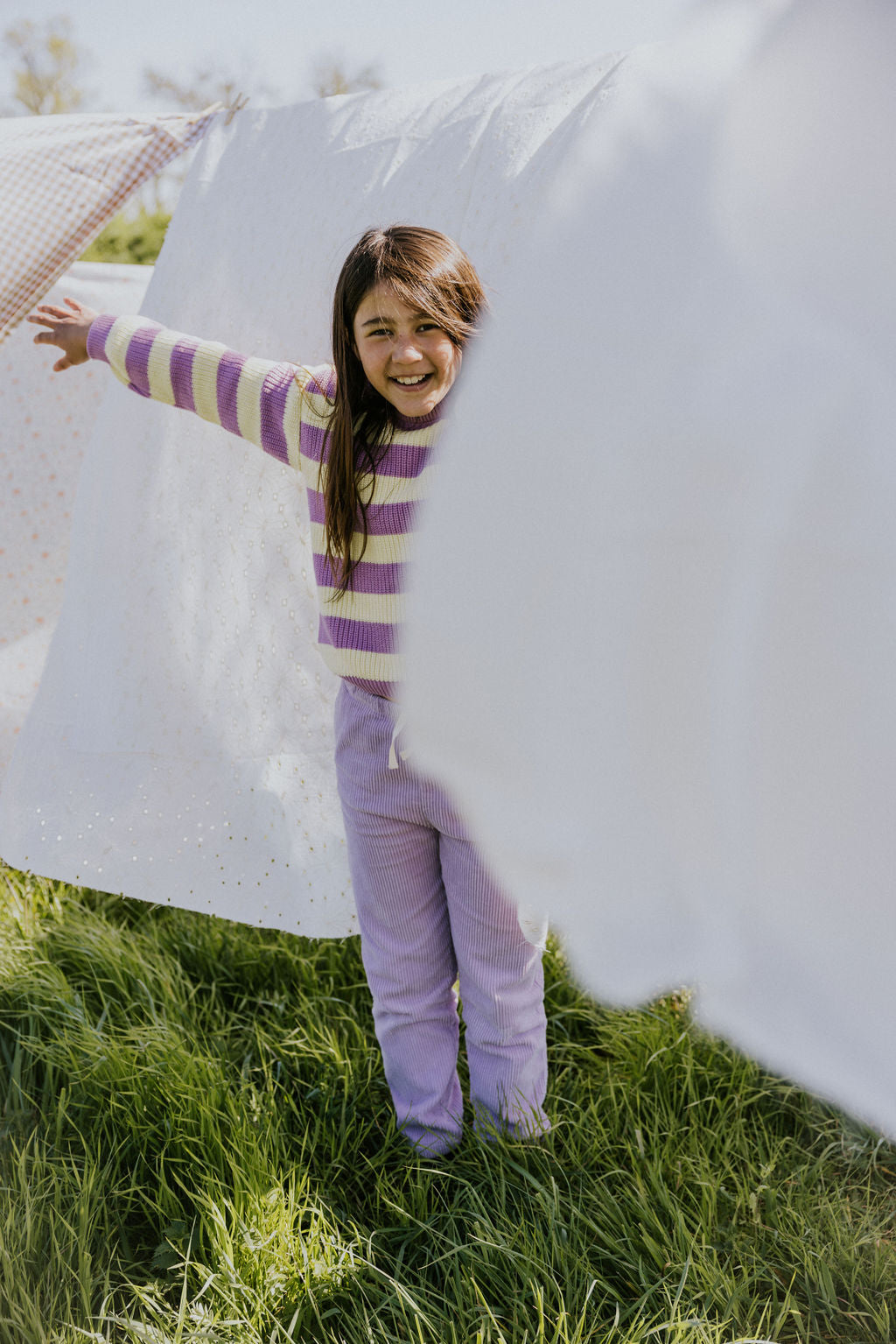 Yuki - Stripes Knitted Sweater Ice Cream (PO)