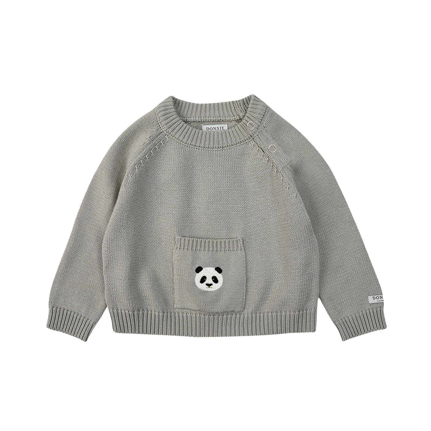 Donsje Amsterdam - Loeke Sweater | Panda | Silver Grey