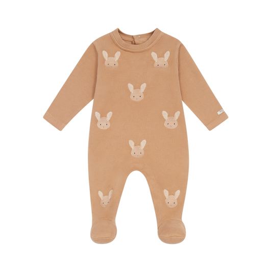 Donsje Amsterdam - Phlyn Onesie | Fluffy Bunnies | Rose Mocha