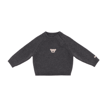 Donsje Amsterdam - Sibbe Merino Wool Sweater | Koala | Cloudy Grey Melange
