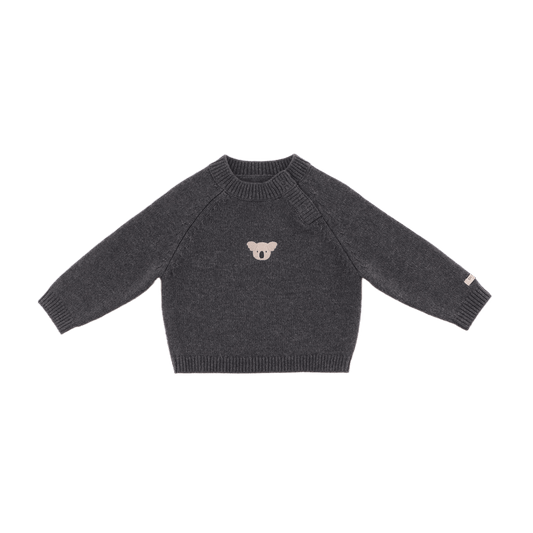 Donsje Amsterdam - Sibbe Merino Wool Sweater | Koala | Cloudy Grey Melange