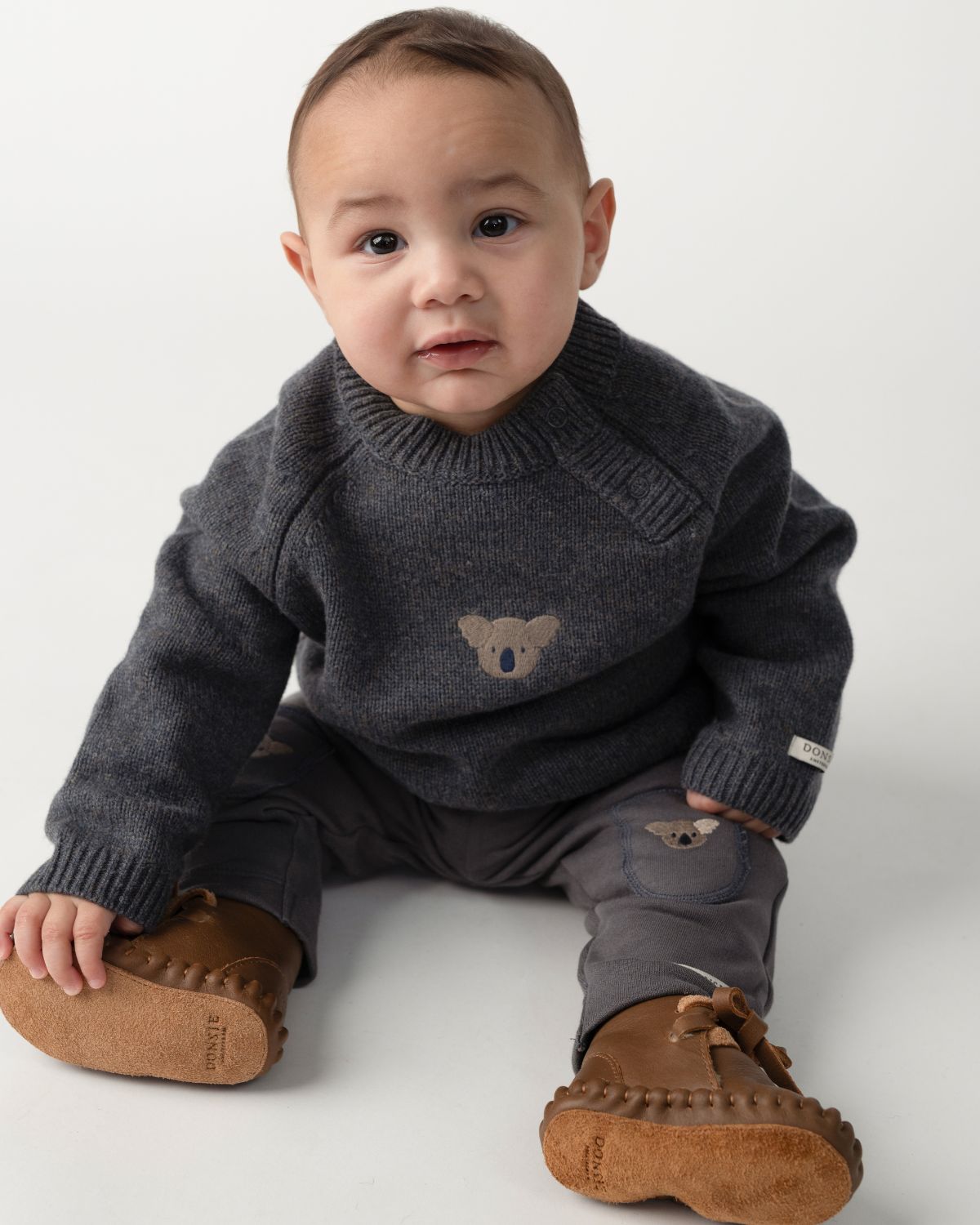 Donsje Amsterdam - Sibbe Merino Wool Sweater | Koala | Cloudy Grey Melange