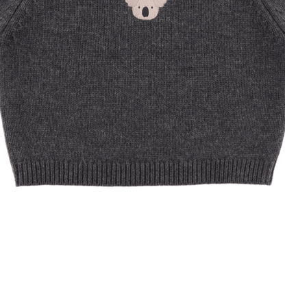 Donsje Amsterdam - Sibbe Merino Wool Sweater | Koala | Cloudy Grey Melange