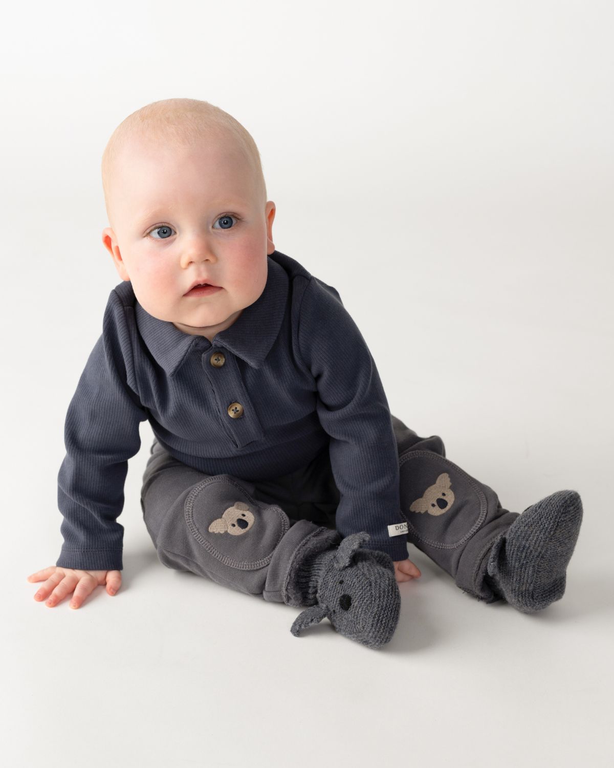 Donsje Amsterdam - Joek Trousers Baby | Koala | Cloudy Grey