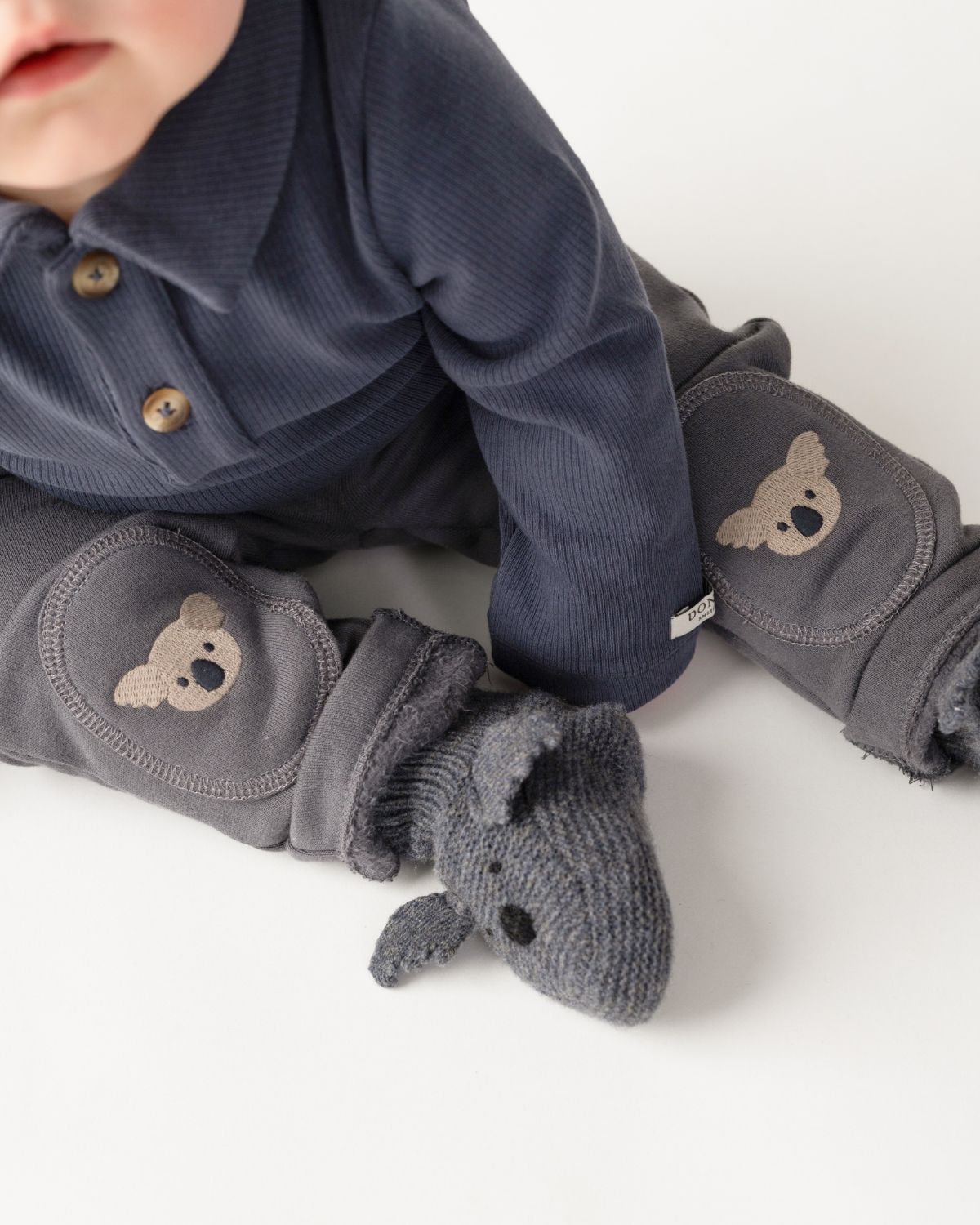 Donsje Amsterdam - Joek Trousers Baby | Koala | Cloudy Grey