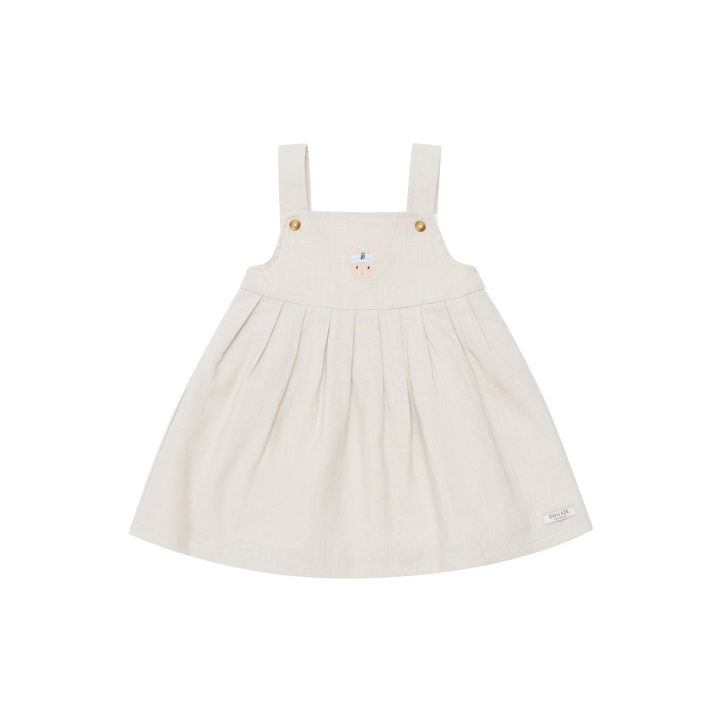 Donsje Amsterdam - Harpar Dress Baby | Sporty Fluffy Bunny | Soft Sand