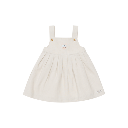 Donsje Amsterdam - Harpar Dress Baby | Sporty Fluffy Bunny | Soft Sand