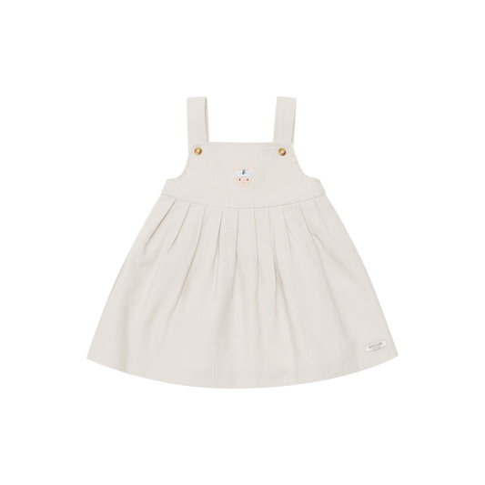 Donsje Amsterdam - Harpar Dress Baby | Sporty Fluffy Bunny | Soft Sand