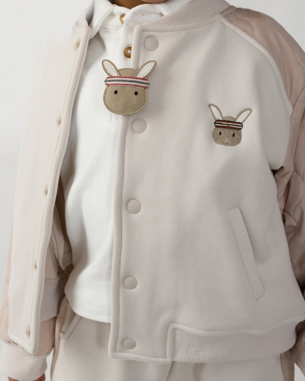 Donsje Amsterdam - Noal Jacket Baby | Sporty Bunny | Soft Powder