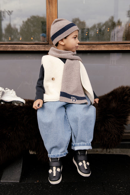 Donsje Amsterdam - Fredrik Merino Wool Scarf | Dusty Brown Melange