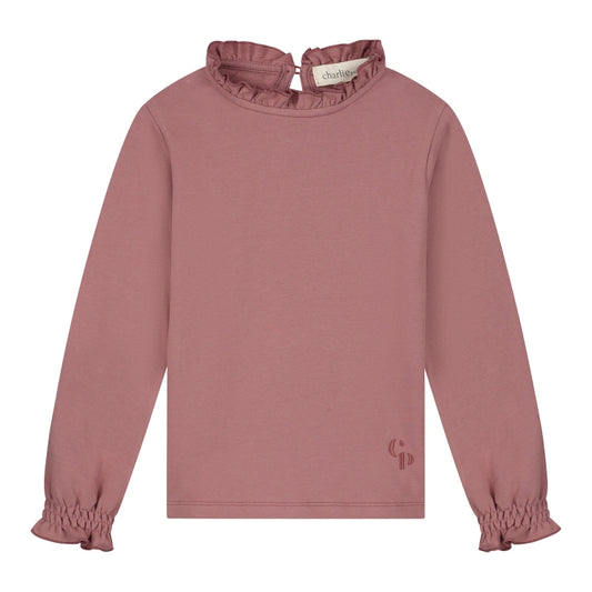 Charlie Petite - Juniper Longsleeve | Dusty Pink | Meisjes Longsleeve