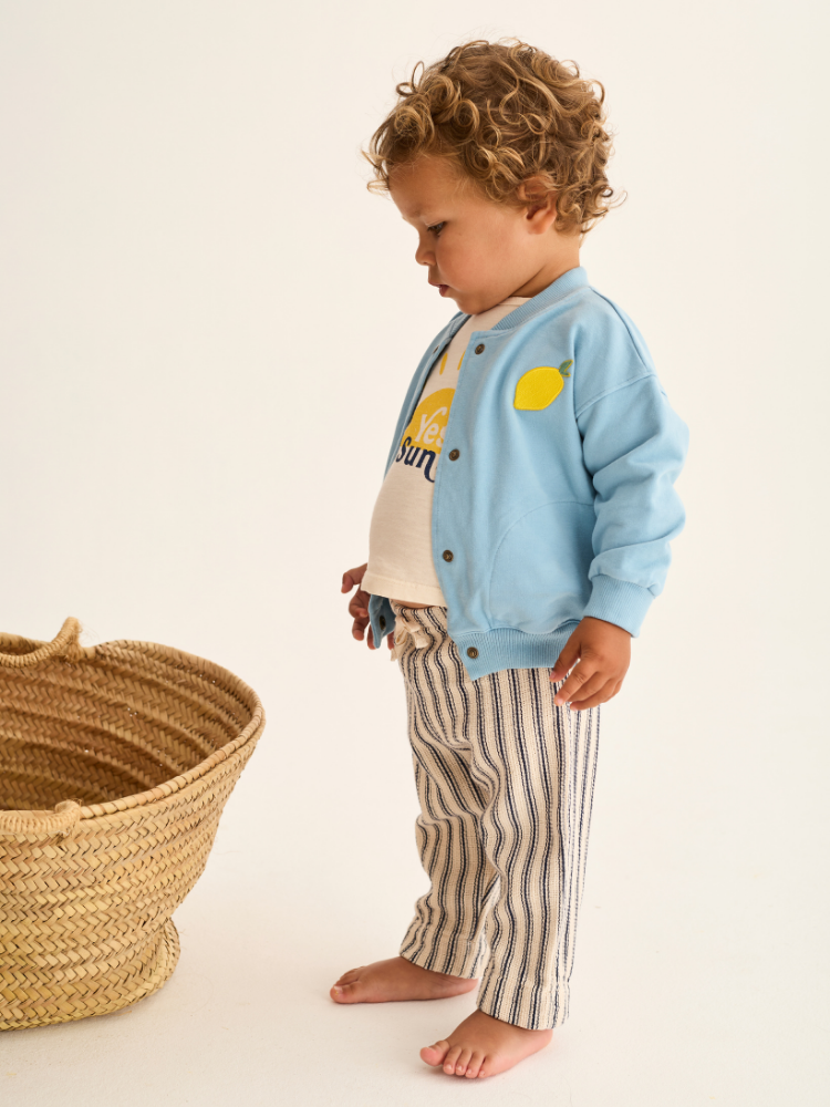 Cozmo - Berlin soft fleece baby jas blauw