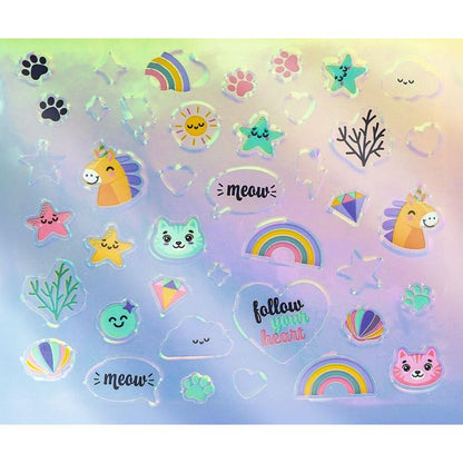 Holografische Stickers 82 op Kaart