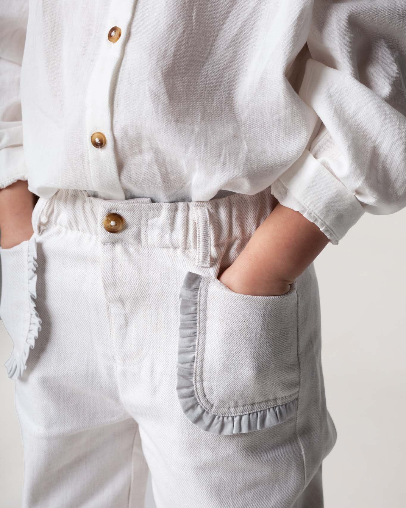 Donsje Amsterdam - Josefine Trousers | White Sand Melange