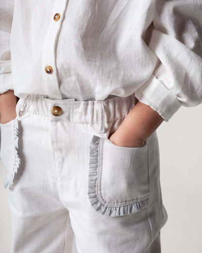 Donsje Amsterdam - Josefine Trousers | White Sand Melange